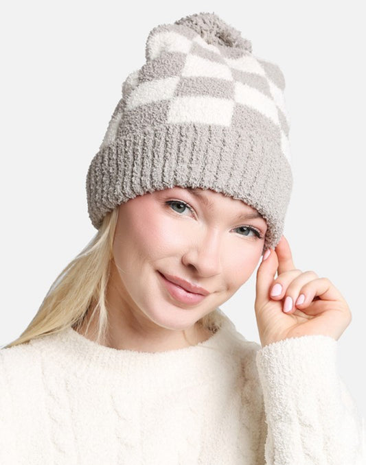 Checkered Beanie